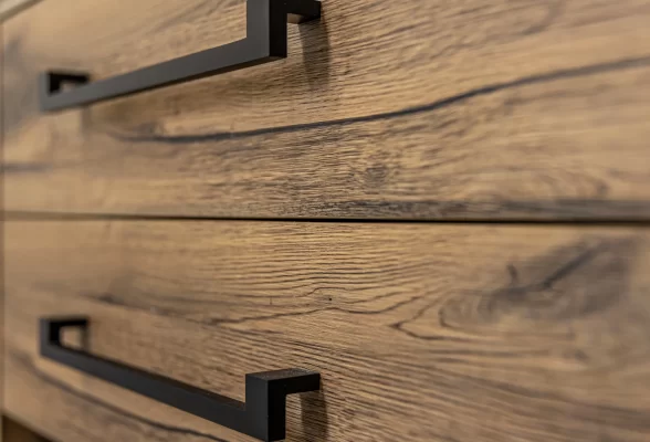 close-up-modern-dark-wood-furniture-with-black-handles close-up-modern-dark-wood-furniture-with-black-handles